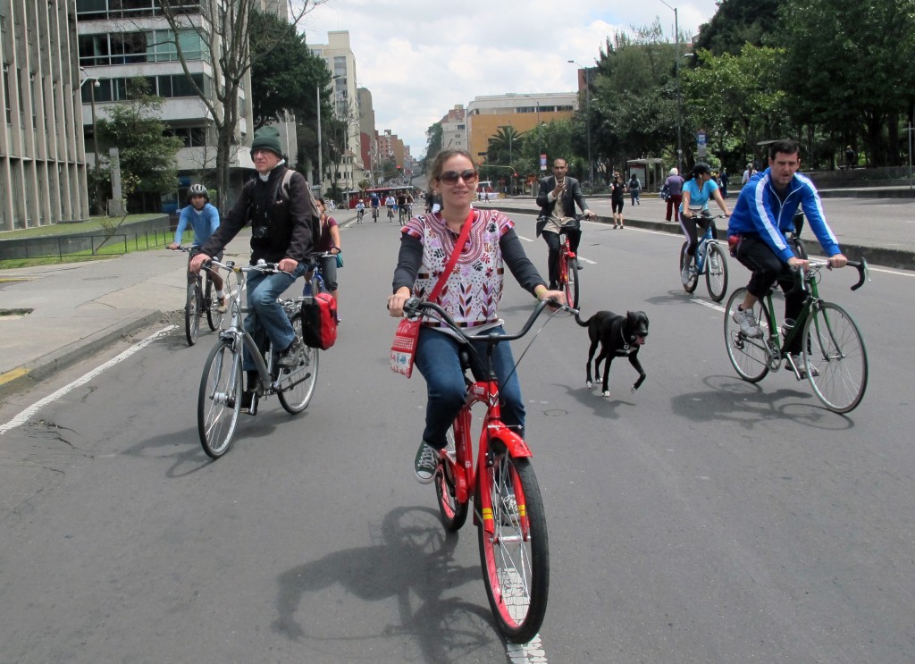 Conociendo la ciclovía de Bogotá (abril de 2014)