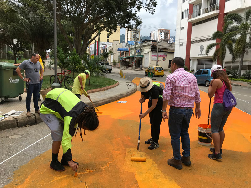 Tactical urbanism in Parque de los Niños, Bucaramanga